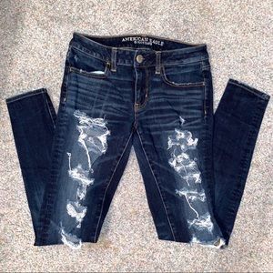 AE Distressed Skinny Jeans